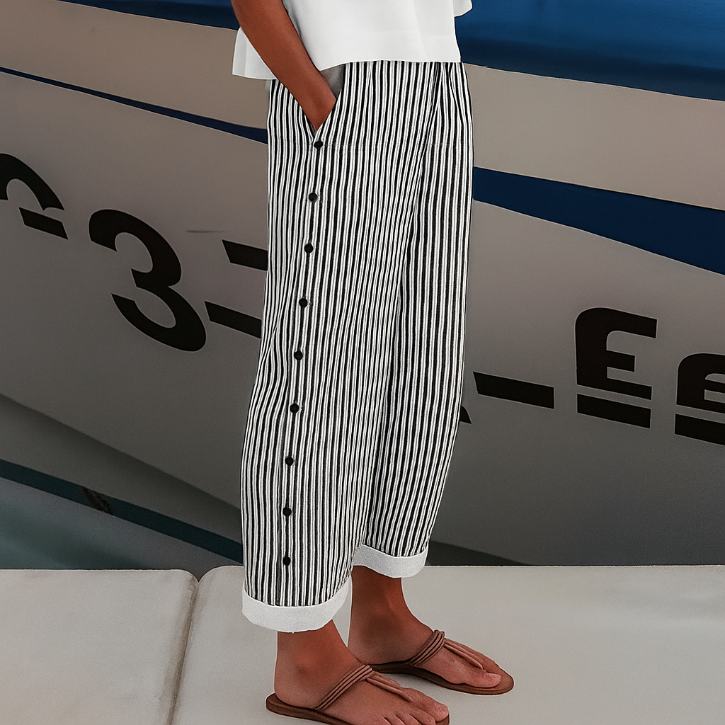 Women’s Linen Trousers | Lightweight Relaxed Fit Summer Trousers for Casual & Smart Wear